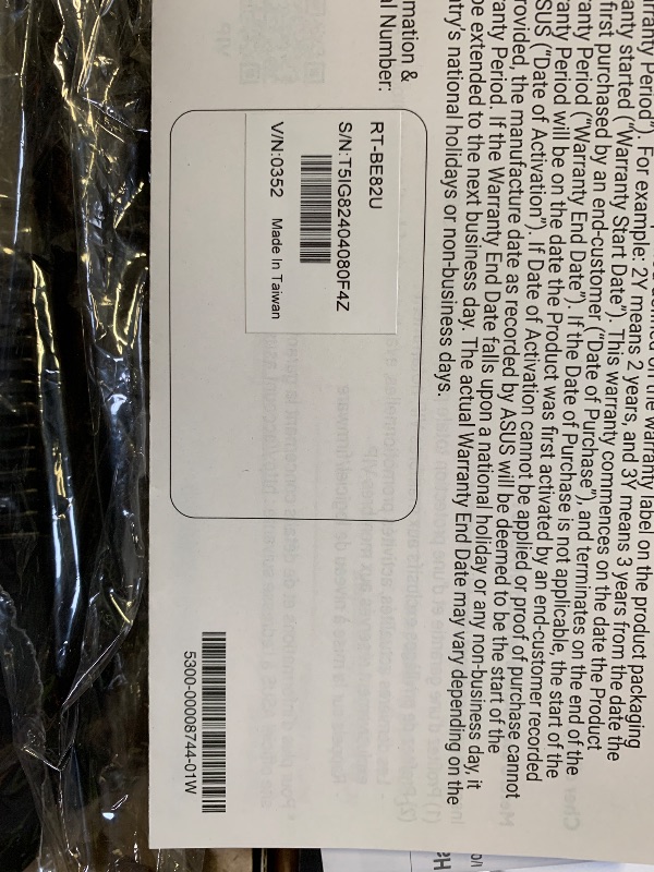 Photo 1 of ASUS RT-BE82U Dual-Band WiFi 7 (802.11be) Smart AiMesh Extendable Router, 6500 Mbps, Five 2.5GbE Ports, 4096-QAM, Up to 3 SSIDs for IoT Devices, Parental Controls & VPNs, Advanced Network Security