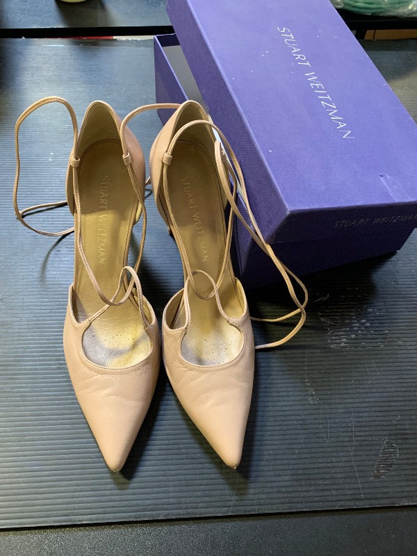 Photo 1 of Stuart Weitzman lace-up heels nude 7.5