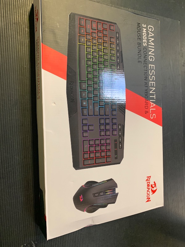 Photo 1 of Redragon S101M-KS Gaming Keyboard and Mouse Wireless with Tri-Mode, RGB Keyboard and 4800 DPI Gaming Mouse, 10 Independent Multimedia Keys for Wins, PC, Computer, Wireless S101 Ideal for Gamer