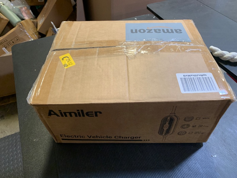 Photo 1 of AIMILER Level 2 Electric Vehicle (EV) Charger(WIFI APP/Plug-play), 32A, 25ft Cable ETL Certified, 220V-240V NEMA 14-50P Plug EVSE w/ J1772 Connector, Portable EV Car Charging Stations for Home Level 2