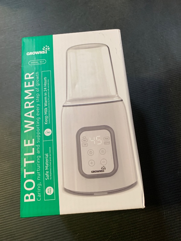 Photo 1 of Bottle Warmer, GROWNSY 8-in-1 Fast Baby Milk Warmer with Timer for Breastmilk or Formula, Accurate Temperature Control, with Defrost, Sterili-zing, Keep, Heat Baby Food Jars Function