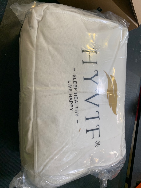 Photo 1 of Premium Luxury Goose Down Pillow - Ultra-Soft, Hypoallergenic, Hotel Quality for Optimal Comfort and Support - 1 Pack, Standard Size (20" x 26")
