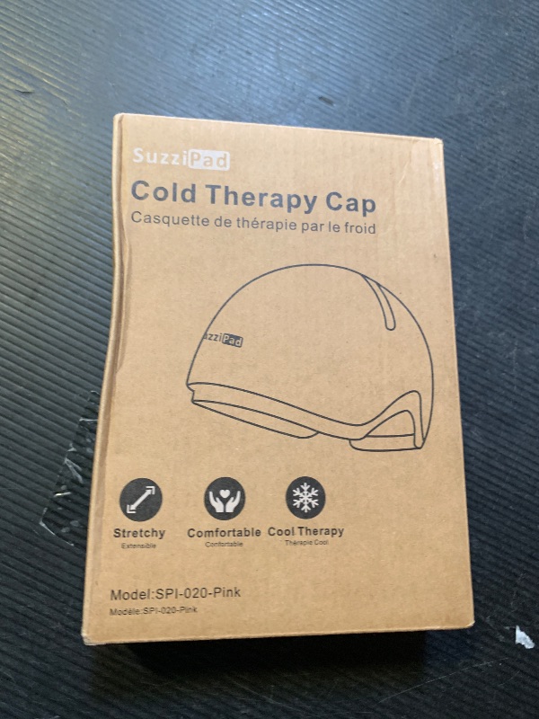 Photo 1 of SUZZIPAD Cold Cap for People Who Suffer from Cancer, Stress Relief Hat, Ice Caps for Chemo, Cold Hats for Head Discomfort, Cancer Care for Women and Men, Pink