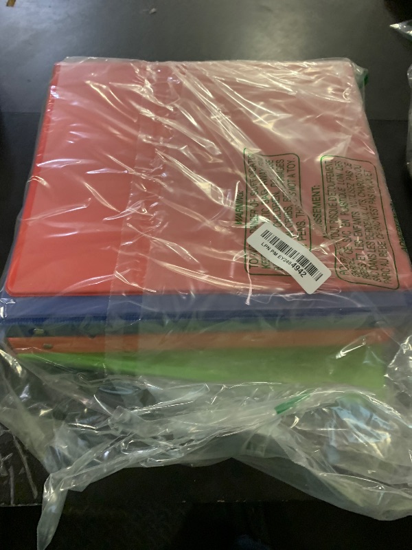 Photo 1 of 0.5-inch 3-Ring Binder with 2 Interior Pockets, 0.5'' Basic Binders Holds US Letter Size 8.5'' x 11''for Office/Home/Back to School, 6 Pack (Assorted 6 Colors)