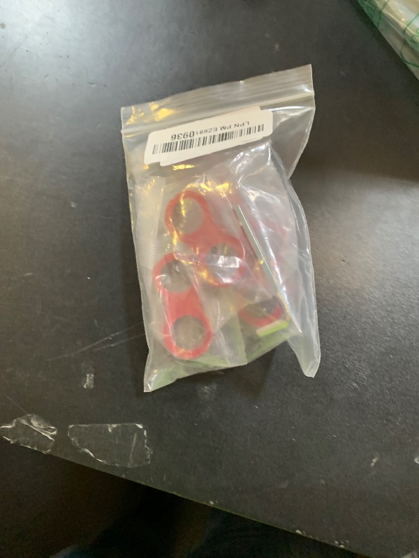 Photo 1 of Moicstiy 4 Pcs 8AN Hose Separator Clamp, AN8 Fuel line Mounting Clamps, Red Aluminum Hose Fitting Adapter