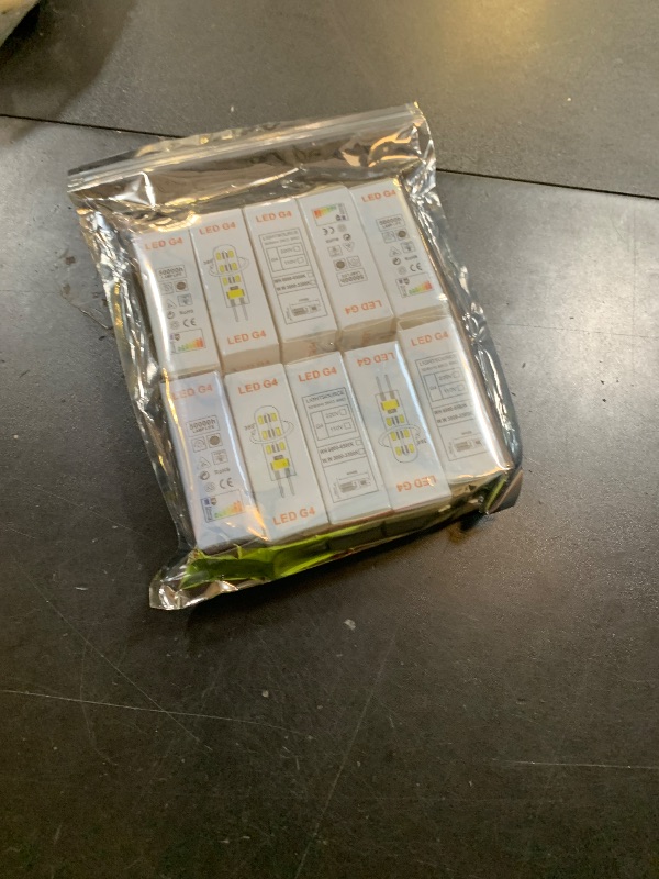Photo 1 of OPXELUYO G4 120V Led Bulbs 3W Equivalent 30W Halogen 300 Lm Warm White JC Bi-Pin Base Under-Cabinet Light 10 Pack