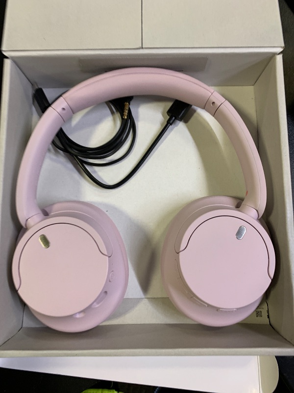 Photo 1 of Sony WH-CH720N Noise Canceling Wireless Headphones Bluetooth Over The Ear Headset with Microphone, Pink