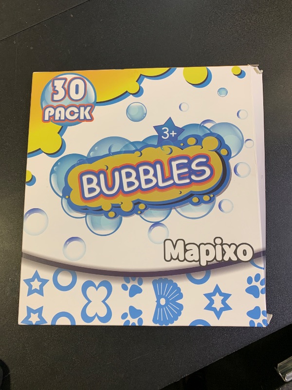 Photo 1 of 30 Pack Mini Bubble Wands(6 Style, 6 Colors), Bulk Bubble Party Favors, Goody Bags for Kid, Great Summer Outdoor Indoor Toys Gifts for Boy Girl, Valentine Christmas Party Supplies