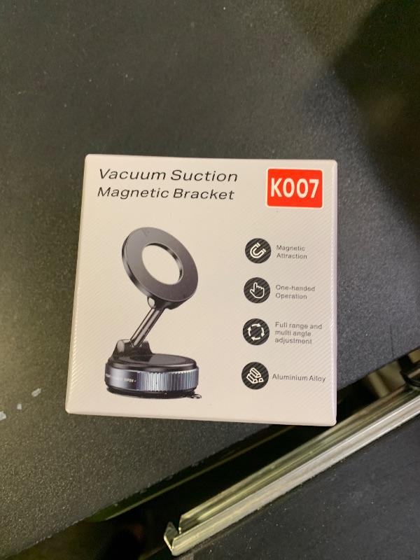 Photo 1 of REOKILY 2026 Upgraded Vacuum Magnetic Car Phone Holder 360° Reinforced 96LBS Ultra Suction Cup Phone Mount for MagSafe Cell Phone Holders for Your Car/Gym/Mirror Mount for iPhone & Android