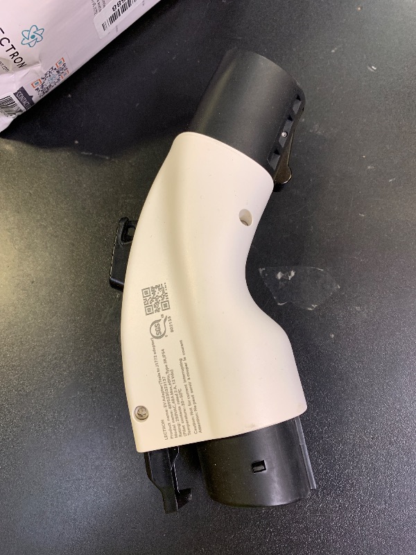 Photo 1 of [Only for J1772 EVs ] Lectron - Tesla to J1772 Charging Adapter, Max 48A & 250V - Compatible with Tesla High Powered Connectors, Destination Chargers, and Mobile Connectors (White)