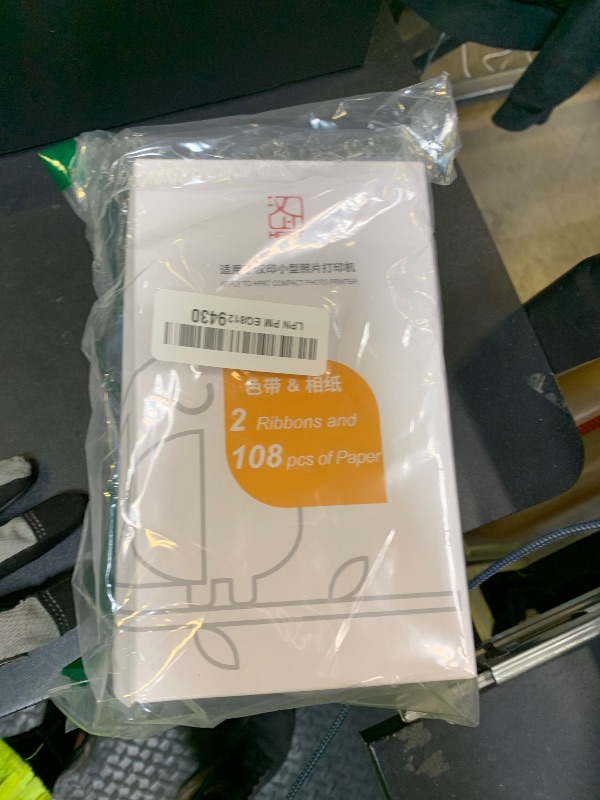 Photo 1 of HPRT 4"X 6" Photo Paper 108 Sheets and Two Ribbons?Designed for CP4100/CP4000L Photo Printer