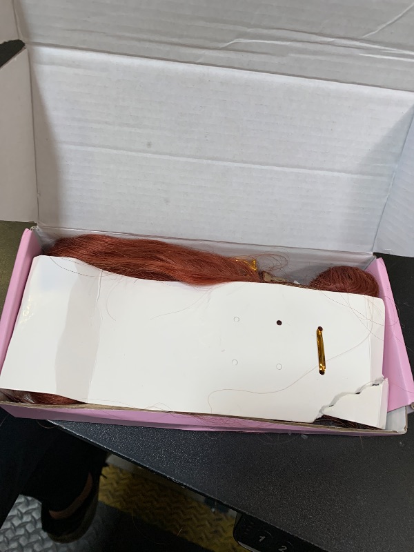Photo 1 of Loxxy 22 Inch Clip in Hair Extensions Human Hair Thick Silky Straight Clip in Double Weft #30 Auturn Blonde Brazilian Human Hair Extensions Lace Clip ins Professional Remy Hair 7pcs 140g