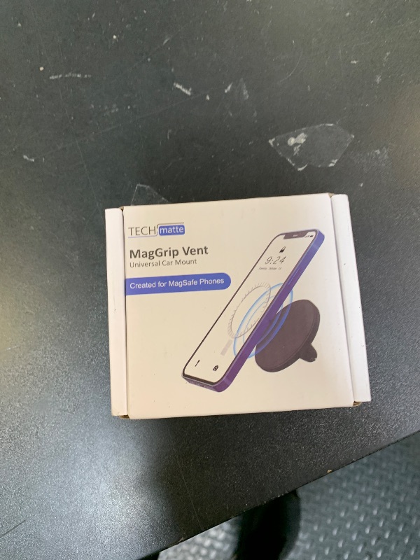 Photo 1 of TechMatte MagGrip Car Vent Mount, Magnetic Air Vent Smartphone Holder for iPhone 16 15 14 13 12 Series
