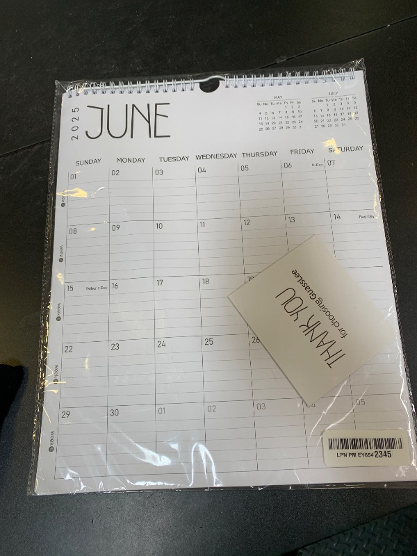 Photo 1 of Guasslee Wall Calendar 2026-2027, 14"x11.5" Vertical Wall Calendar 2026, 18-Month Desk Planner From 2026 Jan - 2027 Jun, Monthly Hanging Planner Spiral Bound For School Home Office Organizing