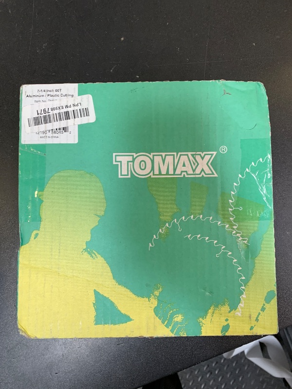 Photo 1 of TOMAX 7-1/4-Inch 60 Tooth TCG Aluminum and Non-Ferrous Metal Saw Blade with 5/8-Inch DMK Arbor
