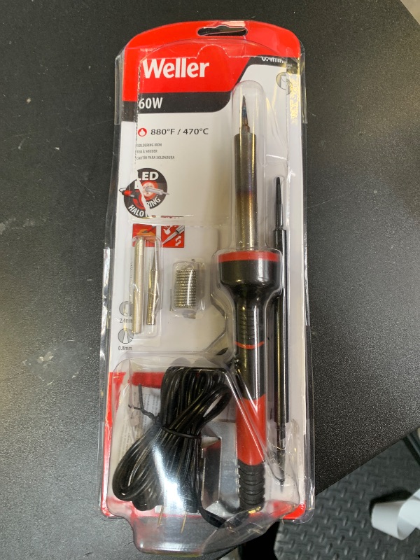 Photo 1 of Weller 60W/120V Soldering Iron Kit, LED Halo Ring - WLIRK6012A