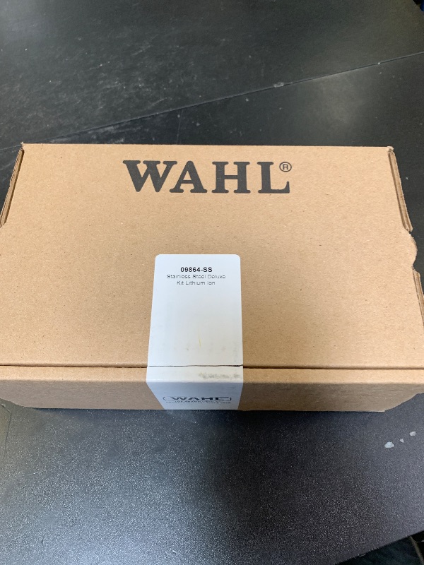 Photo 1 of Wahl USA Stainless Steel Lithium Ion 2.0+ Beard Trimmer for Men - Electric Shaver & Nose Ear Trimmer - Rechargeable All in One Men's Grooming Kit - Model 9864SS