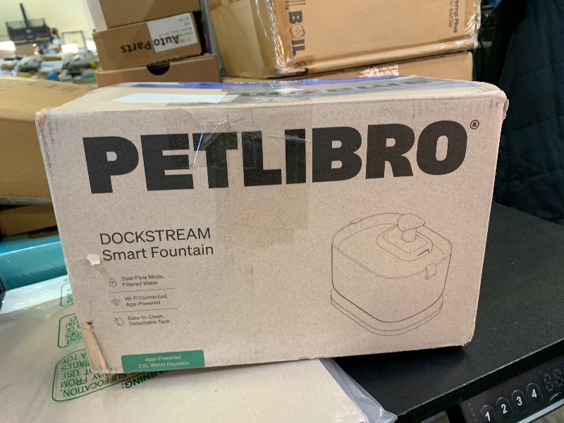Photo 1 of PETLIBRO Cat Water Fountain, App Monitoring Pet Fountains for Cats Indoor with Stainless Steel Tray, 2.5L/84oz Dockstream Automatic Water Dispenser for Drinking, 2.4G Wi-Fi Smart Bowl Inside
