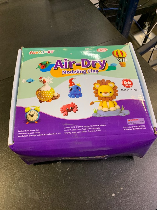 Photo 1 of Air Dry Clay 66 Colors, Modeling Clay for Kids, DIY Model Magic Clay, Molding Clay Kit with Sculpting Tools, Non-Sticky Soft and Super Light, Arts and Crafts Gift for Boys Girls Kids