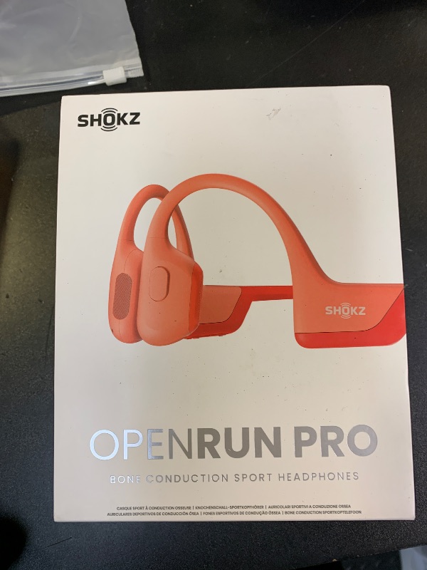 Photo 1 of SHOKZ OpenRun Pro - Open-Ear Bluetooth Bone Conduction Sport Headphones - Sweat Resistant Wireless Earphones for Workouts and Running with Premium Deep Base - Built-in Mic, with Hair Band