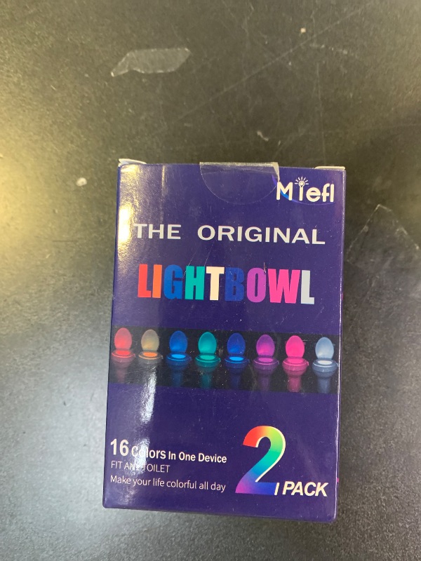Photo 1 of MIEFL Toilet Light Motion Sensor 16 Colors Changing (2 Pack),LED Glow Bowl Inside Toilet Light, Smart Night Light for Bathroom, Cool & Funny Ideal Gifts for Dad Teen Boys Girls Men Women