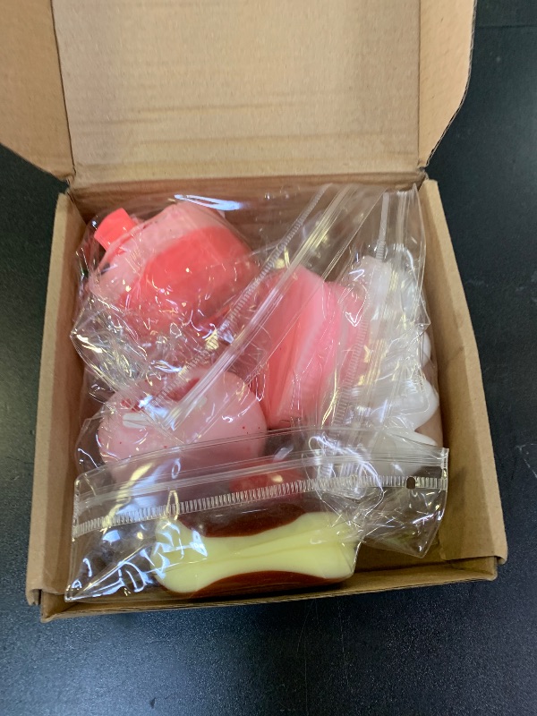 Photo 1 of 5 Pcs Handmade Taba Squishy Toy, Ultra-Realistic Dessert Cookie Look Sticky Squishy Toys for Stress Relief Squishies Fidget Toys for Party Favors OPP Packaging
