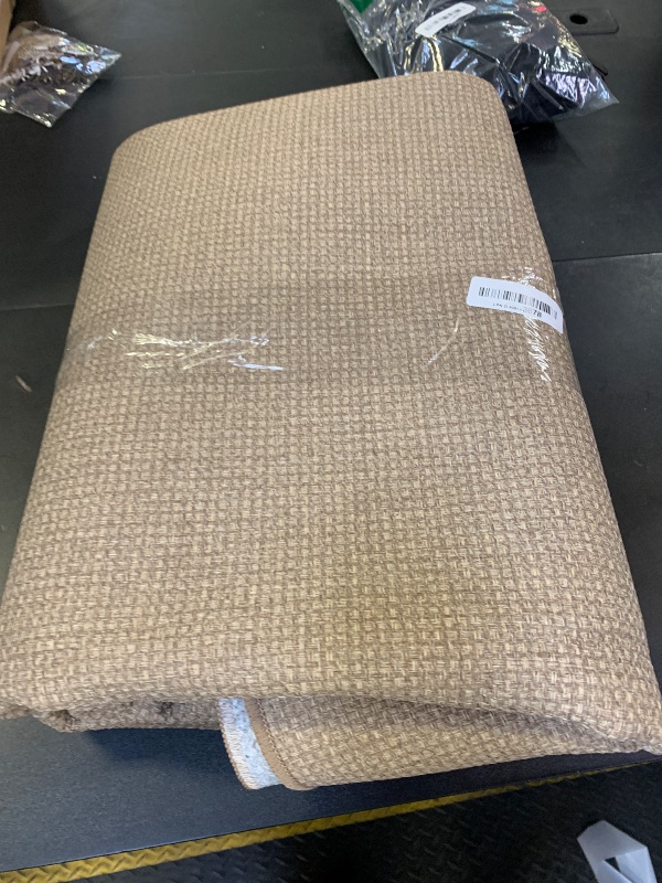 Photo 1 of Easy Jute Rug 5x7 Natural Rugs: Washable Woven Area Rug Non Slip Non Shedding Indoor Outdoor Carpet for Living Room Bedroom Dining Room Farmhouse Patio (5'x7' Natural)