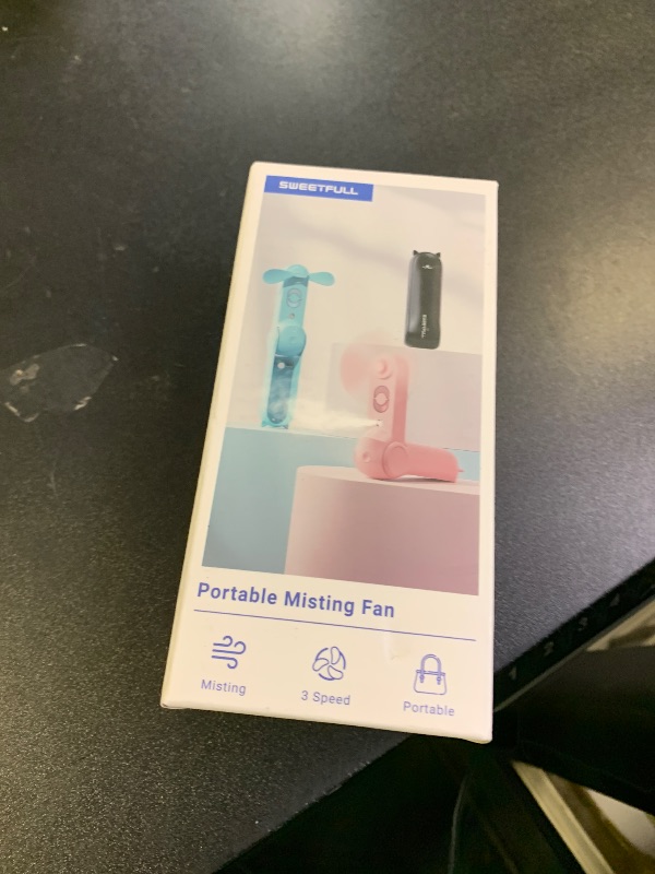 Photo 1 of SWEETFULL Misting Fan Portable, Handheld Personal Mister Fans, Small Fan Rechargeable, Mini Spray Water Mist, Kids Women Portable Fans For Travel, Outdoors, Hiking, Camping Home Office (Pink)