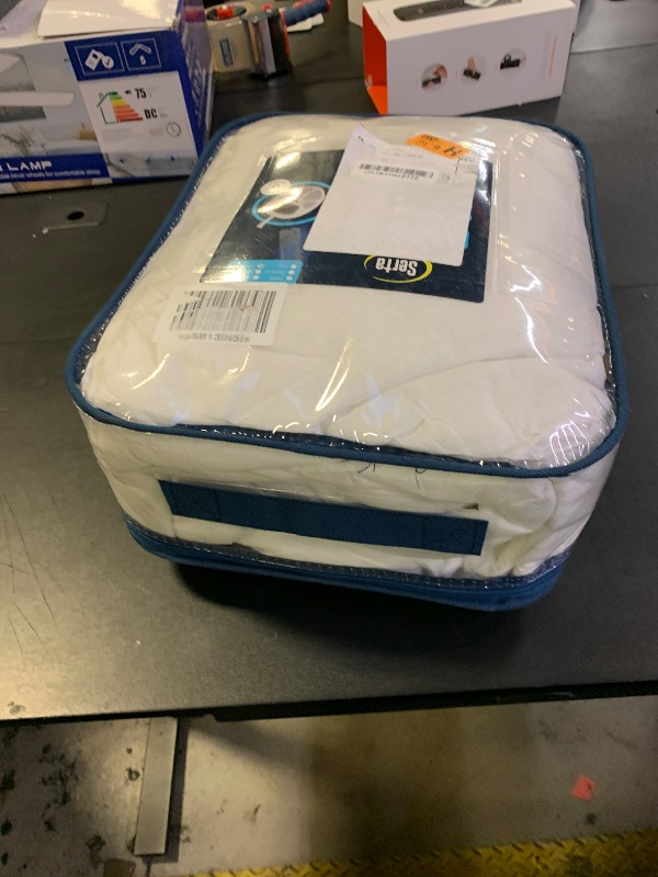 Photo 1 of Serta Waterproof Heated Mattress Pad - Electric Bed Warmer With 10 Heat Settings Controller, Auto Shut Off Timer, Deep All Around Elastic Pocket, ETL Certified, Machine Washable,White California King
