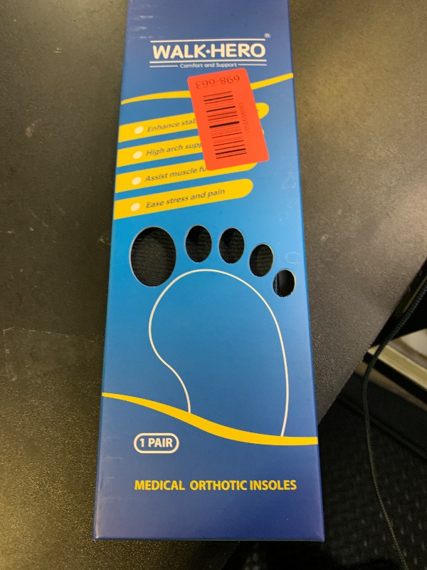 Photo 1 of Inserts Relieve Plantar Fasciitis - Flat Feet Insoles Arch Supports, Orthotic Insoles for Foot Pain Arch Pain Reduce Muscle Fatigue Absorb Shock (Mens 6-6 1/2 | Womens 8-8 1/2)