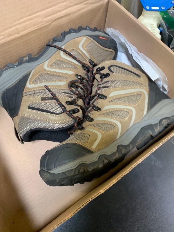 Photo 1 of NORTIV 8 Men's Ankle High Waterproof Hiking Boots Outdoor Lightweight Shoes Trekking Trails Armadillo,Size 8W,Taupe-Suede,160448_M