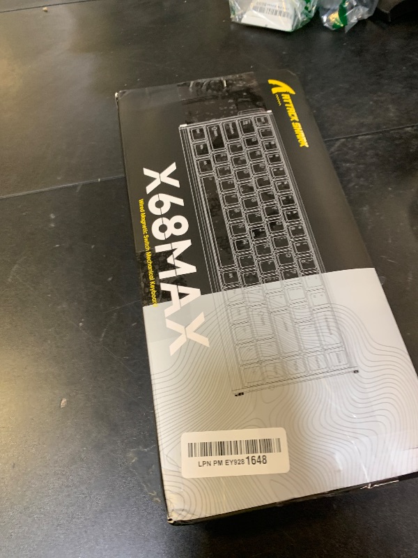 Photo 1 of ATTACK SHARK X68MAX HE 60% Wired Magnetic Switch Keyboard,Full Aluminum CNC,0.005mm RT Accuracy,8KHz Rapid Trigger Mechanical Gaming Keyboard,Adjustable Actuation,RGB Coiled Cable for FPS Games,Black