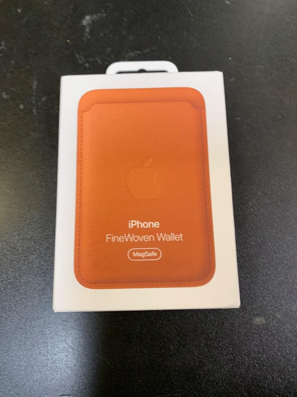 Photo 1 of Apple iPhone FineWoven Wallet with MagSafe – Fox Orange ???????