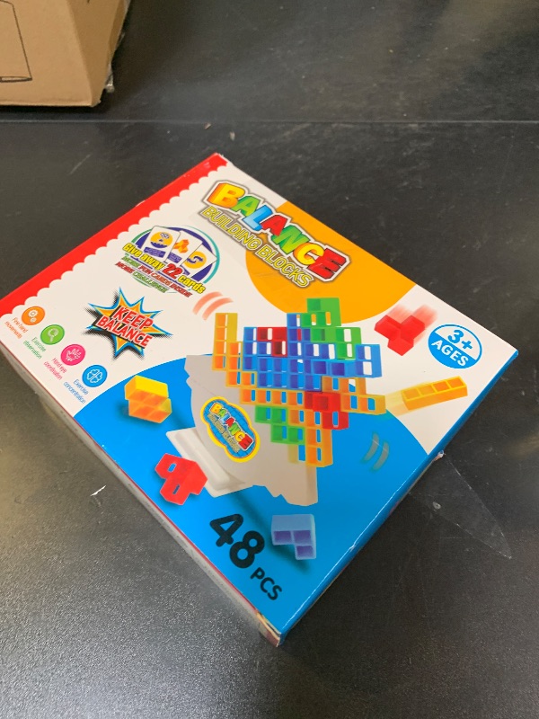 Photo 1 of Ziogogco 48 Pcs Game Gifts, Balance Stacking Blocks Game?Perfect for Family, Parties, Travel,Boys Girls Gifts?Novelty Toy Gift for Kids or Friends