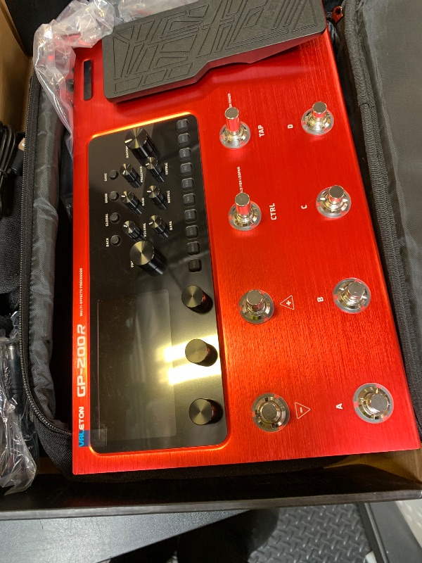 Photo 1 of Valeton GP200R Multi Effects RED + Gig Bag Black Bundle