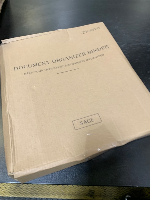 Photo 1 of Aesthetic Document Organizer - Sturdy Linen 3-Ring Binder Safely Stores All Your Important Documents and Files in One Place - Easy to Use Expanding Storage Folder Incl. Envelopes, Pockets & Labels