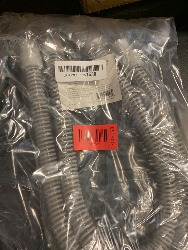 Photo 1 of 2-Pack Cpap Hose 2ft with 22mm Cuffs, Latex-Free Cpap Tubing Compatible with Most Machines, Lightweight Cpap Hose, Gray 19mm Cpap Tube, Easy to Attach Cpap Replacement Supplies
