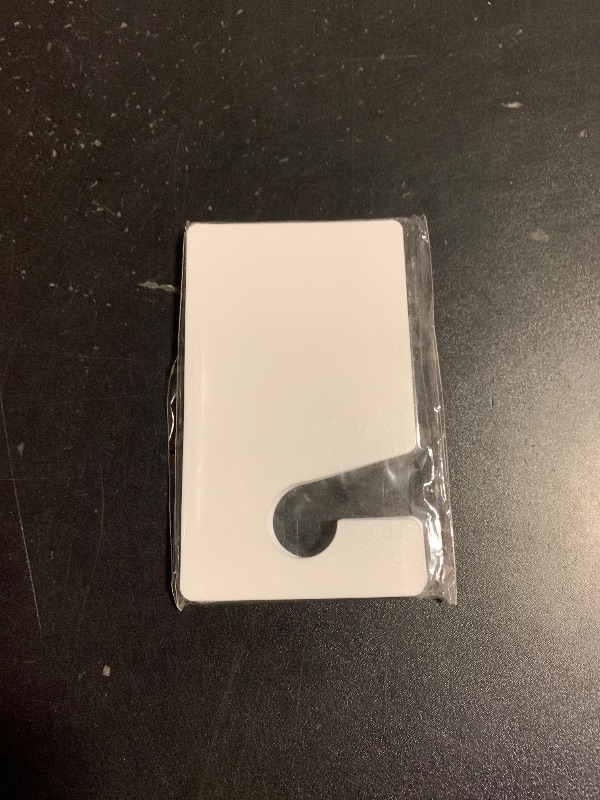 Photo 1 of 12 Pcs Blank White Parking Permit Hang Tags - 3 * 5 Inches PVC Rearview Mirror Placards, Recyclable & Weatherproof for Car, Office and Enterprise Use