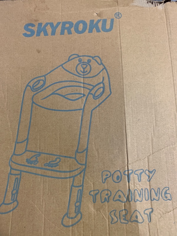 Photo 1 of Potty Training Seat ?SKYROKU Potty Training Toilet with Step Stool Ladder, for Kids Boys Girls Toddlers - Comfortable Safe Potty Seat with Anti-Slip Pads Ladder ?Grey?