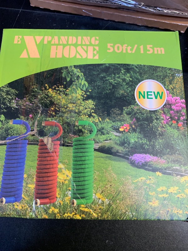 Photo 1 of Expandable Garden Hose - 50 ft Expanding Water Garden Hoses, No Kink Lightweight Flexible Hose with 3/4" Solid Fittings and 4-Layer Latex Cores - 50ft Retractable Stretch Car Washing PipesLPNO401000003
