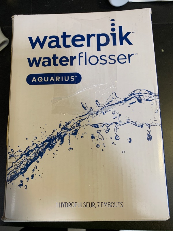 Photo 1 of Waterpik Aquarius Water Flosser For Teeth Cleaning, Gums, Braces, Dental Care, Electric Power With 10 Settings, 7 Tips For Multiple Users And Needs, ADA Accepted, White WP-660, Packaging May Vary