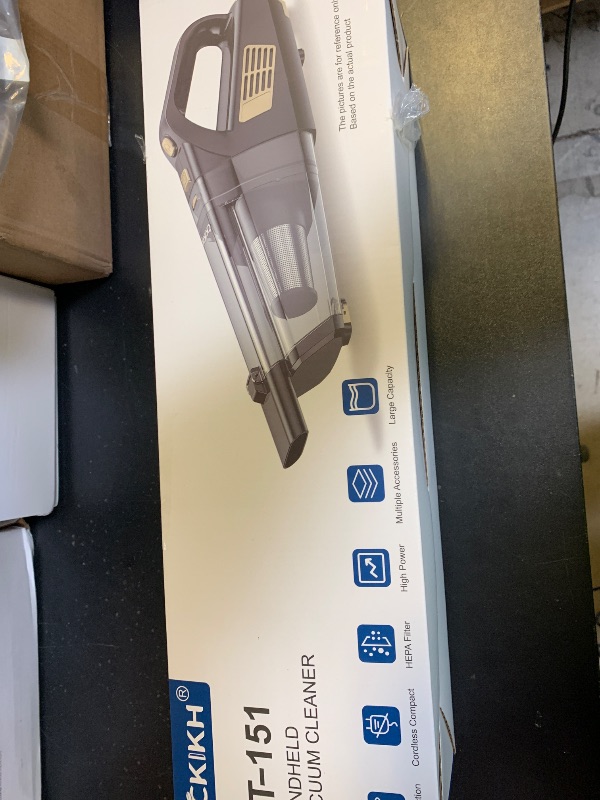 Photo 1 of CKIKH Handheld Vacuum Cordless, 15000PA Strong Suction Hand Held Car Vacuum Cleaner Portable with Multi-Nozzles & Washable Filter, Lightweight Dust Busters Rechargeable for Home, Car, Office, Pets