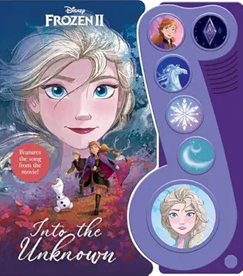 Photo 1 of Disney Frozen 2 Elsa, Anna, Olaf, and More! - Into the Unknown Little Music Note Sound Book - PI Kids (Play-A-Song)