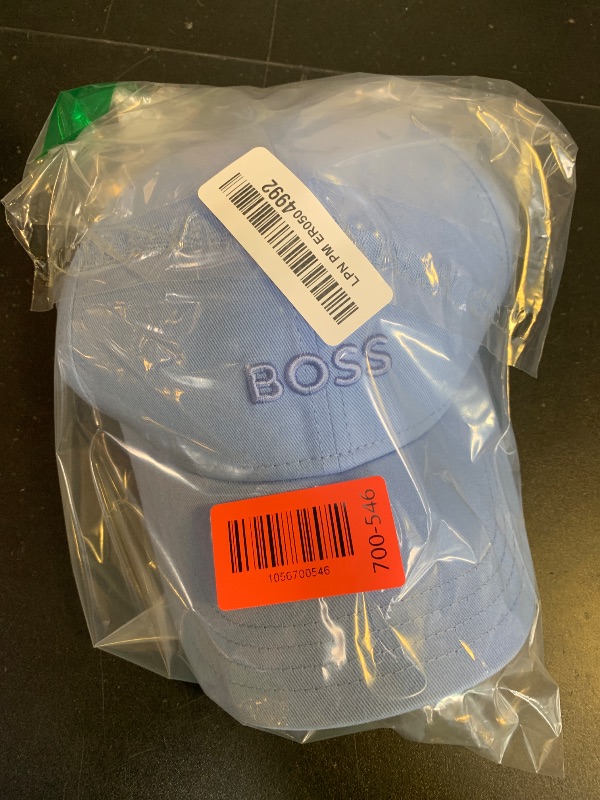 Photo 1 of BOSS, Big Logo Cotton Twill Cap, Blue Horizon, One Size