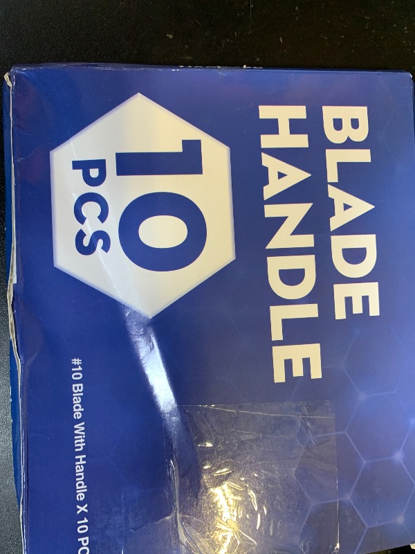 Photo 1 of 10 PCS Scalpel Blades with #10 Scalpels Surgical Blades,Disposable Blades with Protective Cover,Laboratory Blade-Lab Knives- Carving Blades with Handle-Art Blades Practicing Cutting-Crafts & More