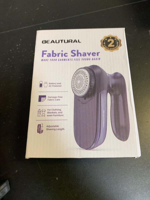 Photo 1 of BEAUTURAL Sweater Fabric Shaver Home-Edition, Powerful & Efficient Lint Remover for Clothes and Furniture, AC Adapter or Battery Powered Pill Fuzz Remover, Special for Your Family Ultramarine