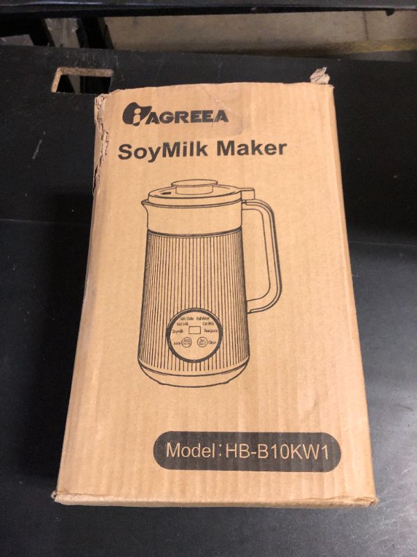 Photo 1 of 8-IN-1 IAGREEA Nut Milk Maker Machine, 35 oz Soy Milk Maker, Oat, Soy, Plant Based and Dairy Free Beverages, 2H Keep Warm Countertop Blender, 10 Blades, 12H Delay Start, BPA-Free, Self-Cleaning