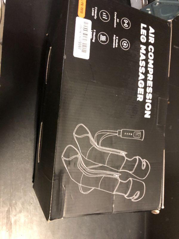 Photo 1 of ITCPRL Leg Massager with Heat and Compression, Foot Calf & Thigh Massage for Circulation and Pain Relief, Leg Compression Massager with Handheld Controller 3 Intensities 6 Modes