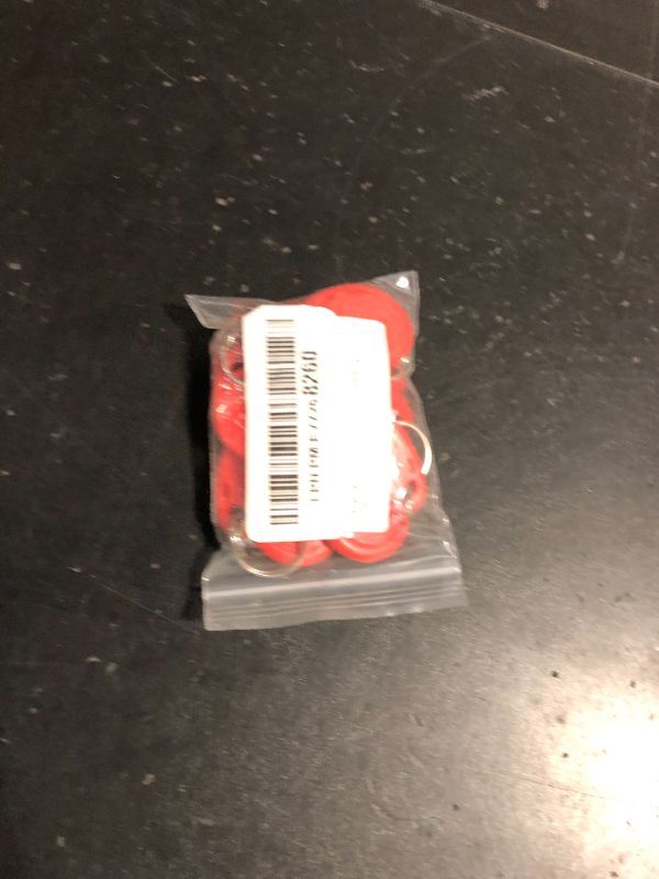 Photo 1 of YARONGTECH-125khz rewritable T5577 Red RFID keyfobs tag for Hotel key-10pcs