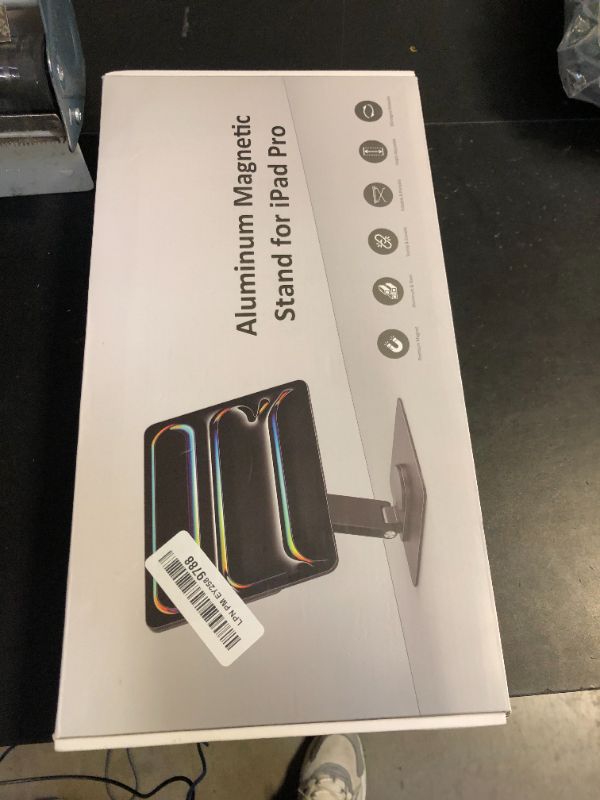 Photo 1 of GEWOKLIY Magnetic iPad Pro M4 11-inch Stand with Wireless Charging 18W, 360° Rotating Aluminum Tablet Holder for iPad Pro M4 11-inch, Adjustable Desk Mount Series (M4-11inch)